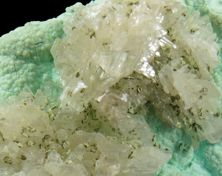 Chrysocolla with Cerussite from Mammoth Mine, Tiger District, Pinal County, Arizona