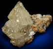 Cerussite (di-pyramidal twinned crystals) over Dolomite from Mibladen, Haute Moulouya Basin, Zeida-Aouli-Mibladen belt, Midelt Province, Morocco