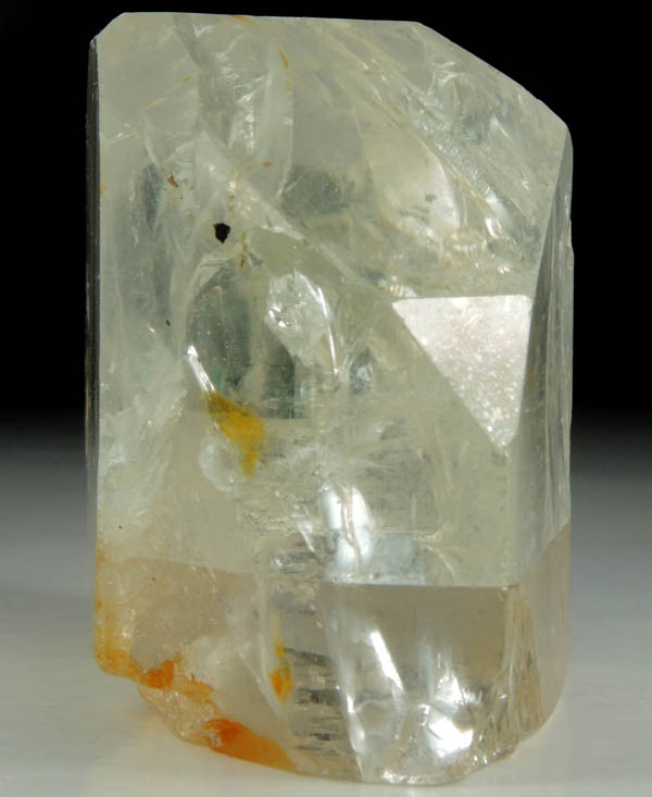 Topaz (gem-grade) with Schorl Tourmaline inclusions from Teofilo Otoni, Minas Gerais, Brazil