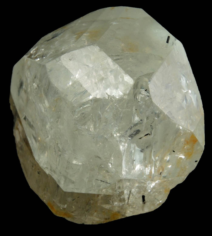 Topaz (gem-grade) with Schorl Tourmaline inclusions from Teofilo Otoni, Minas Gerais, Brazil