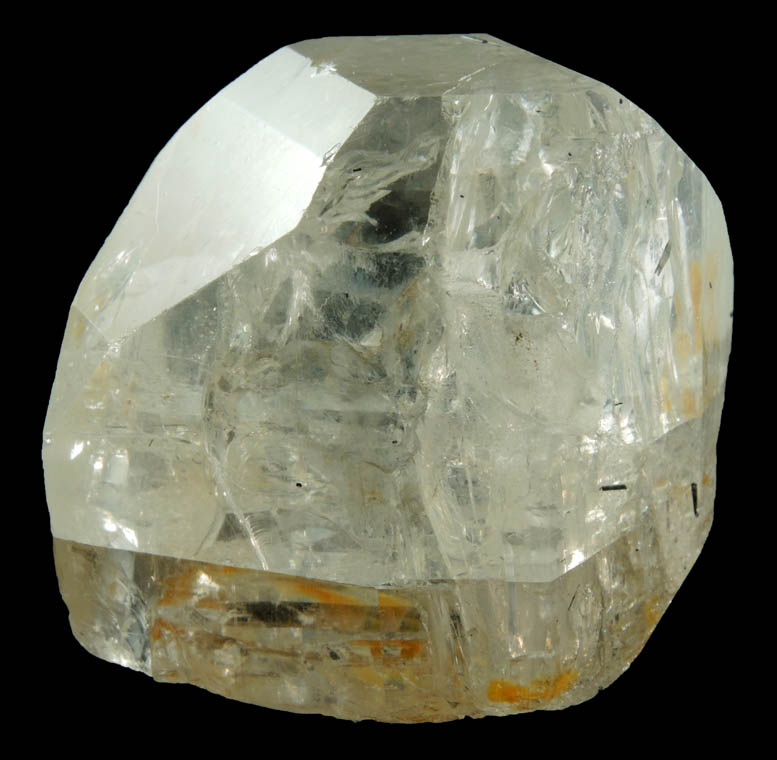 Topaz (gem-grade) with Schorl Tourmaline inclusions from Teofilo Otoni, Minas Gerais, Brazil