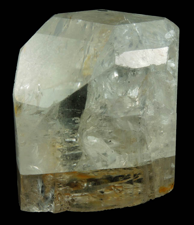 Topaz (gem-grade) with Schorl Tourmaline inclusions from Teofilo Otoni, Minas Gerais, Brazil