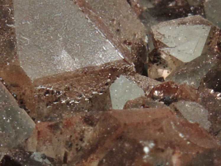 Quartz var. Smoky Quartz with Hematite inclusions from Auchenlosh Quarry, Dalbeattie, Dumfries & Galloway, Scotland