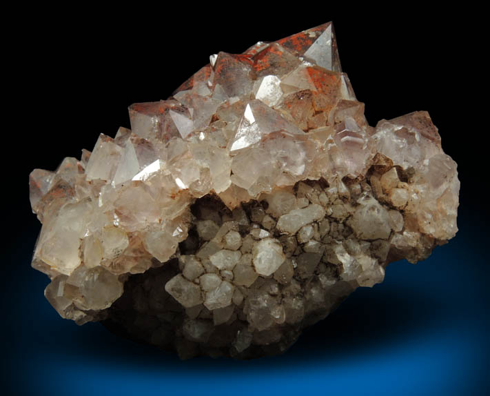 Quartz var. Smoky-Amethyst Quartz with Hematite inclusions from Pearl Station, Thunder Bay District, Ontario, Canada