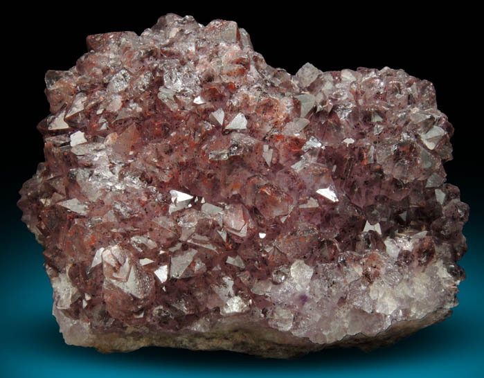 Quartz var. Amethyst Quartz with Hematite inclusions from Pearl Station, Thunder Bay District, Ontario, Canada