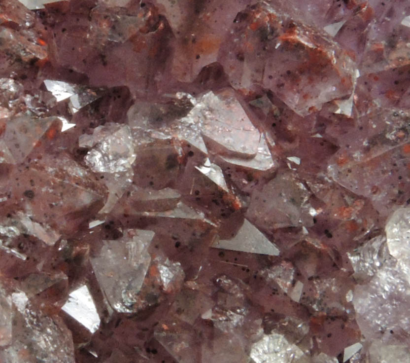 Quartz var. Amethyst Quartz with Hematite inclusions from Pearl Station, Thunder Bay District, Ontario, Canada