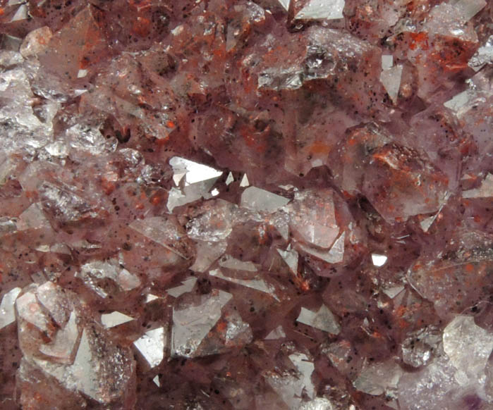 Quartz var. Amethyst Quartz with Hematite inclusions from Pearl Station, Thunder Bay District, Ontario, Canada