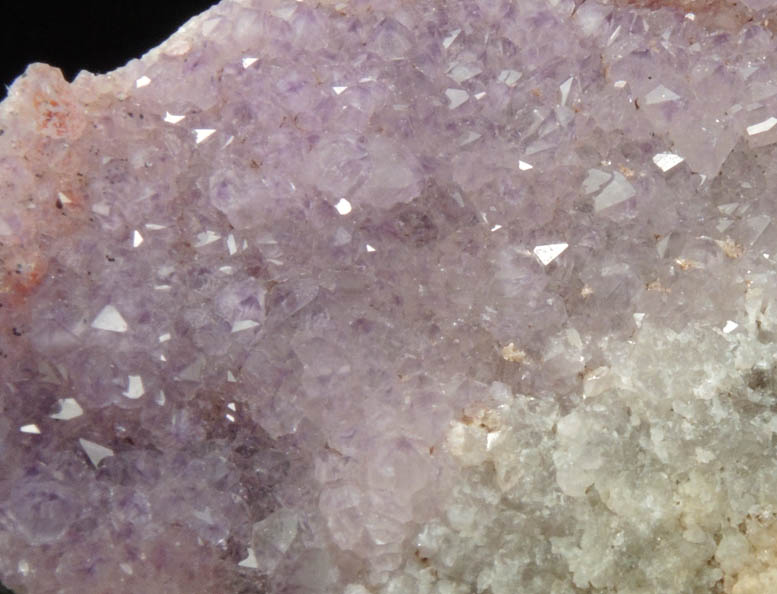 Quartz var. Amethyst Quartz with minor Goethite inclusions from Pearl Station, Thunder Bay District, Ontario, Canada