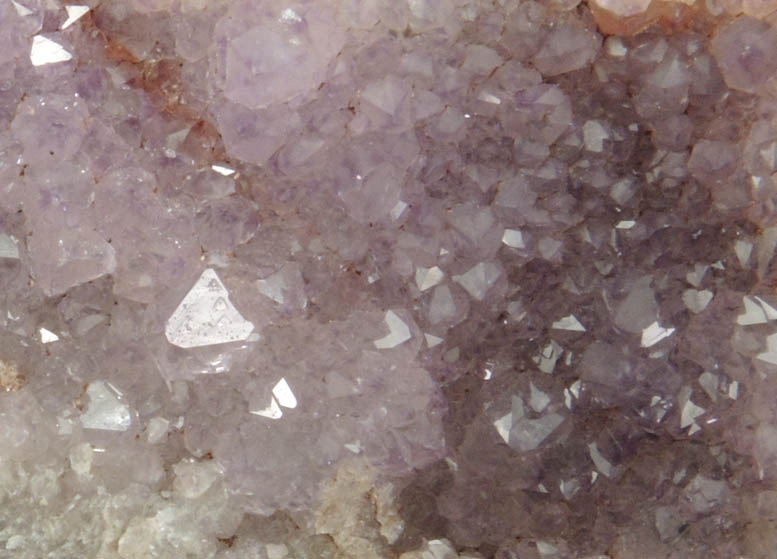 Quartz var. Amethyst Quartz with minor Goethite inclusions from Pearl Station, Thunder Bay District, Ontario, Canada