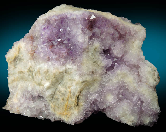 Quartz var. Amethyst Quartz with minor Hematite inclusions from Pearl Station, Thunder Bay District, Ontario, Canada