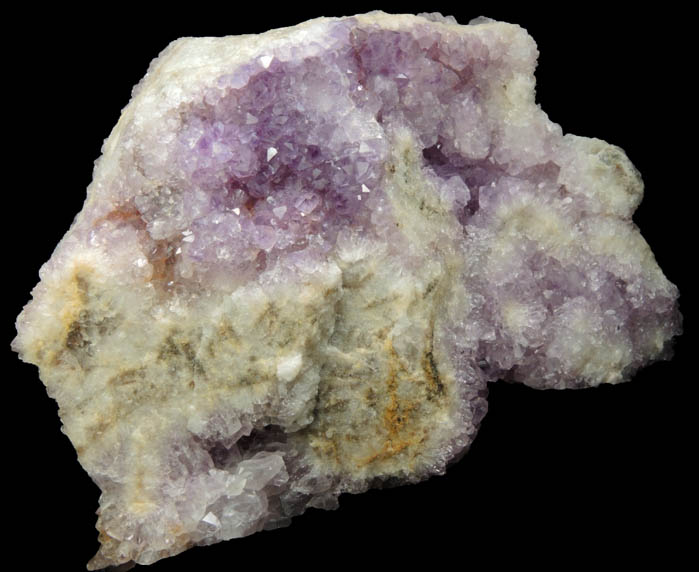 Quartz var. Amethyst Quartz with minor Hematite inclusions from Pearl Station, Thunder Bay District, Ontario, Canada