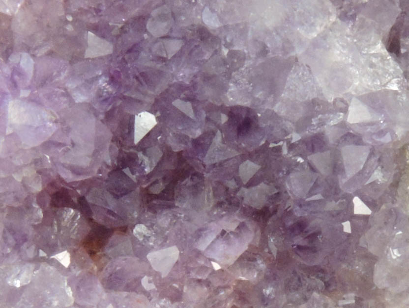 Quartz var. Amethyst Quartz with minor Hematite inclusions from Pearl Station, Thunder Bay District, Ontario, Canada