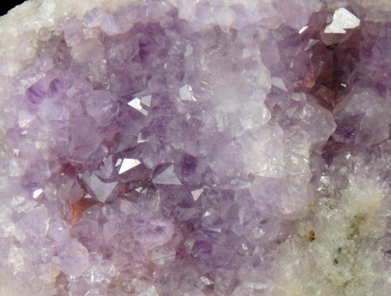 Quartz var. Amethyst Quartz with minor Hematite inclusions from Pearl Station, Thunder Bay District, Ontario, Canada