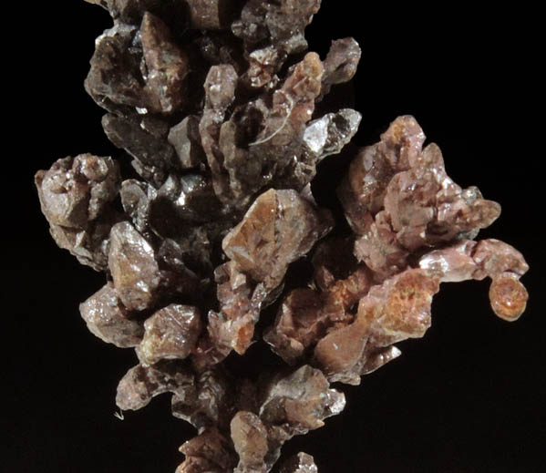 Copper (naturally crystallized native copper) from Itauz Mine, Karaganda Oblast', Kazakhstan