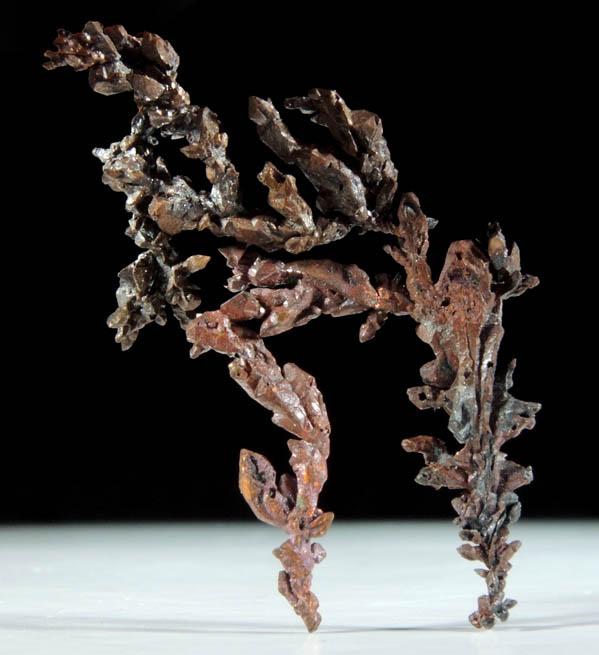 Copper (naturally crystallized native copper crystals) from Itauz Mine, Karaganda Oblast', Kazakhstan