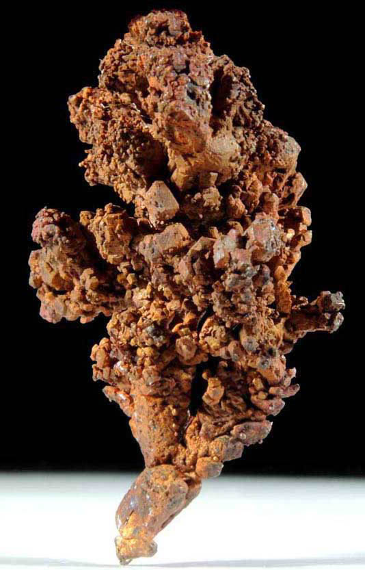 Copper (crystallized native copper crystals) from Tsumeb Mine, Otavi-Bergland District, Oshikoto, Namibia