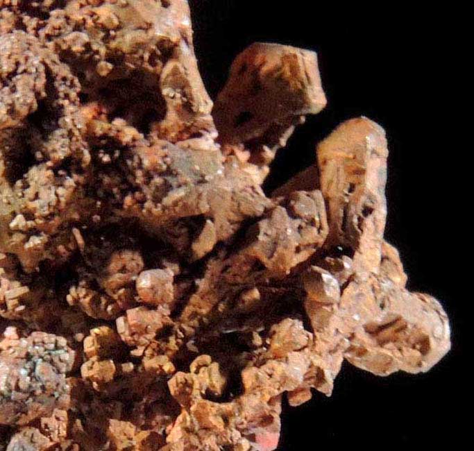 Copper (crystallized native copper crystals) from Tsumeb Mine, Otavi-Bergland District, Oshikoto, Namibia