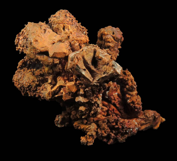 Copper (crystallized native copper crystals) from Tsumeb Mine, Otavi-Bergland District, Oshikoto, Namibia