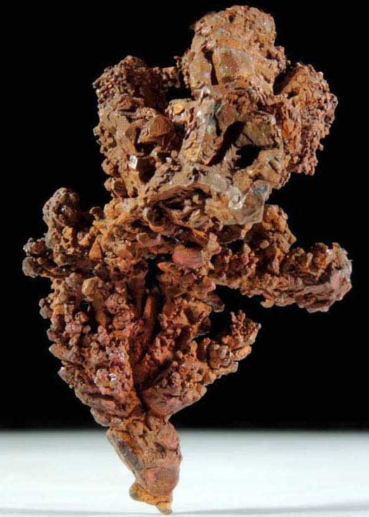 Copper (crystallized native copper crystals) from Tsumeb Mine, Otavi-Bergland District, Oshikoto, Namibia