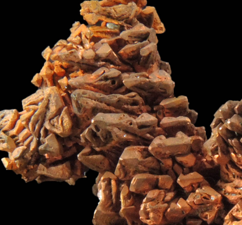 Copper (naturally crystallized native copper crystals) from Rubtovskiy (Rubtsovskoe) District, Rudnyi Altai, Altai Krai, Russia