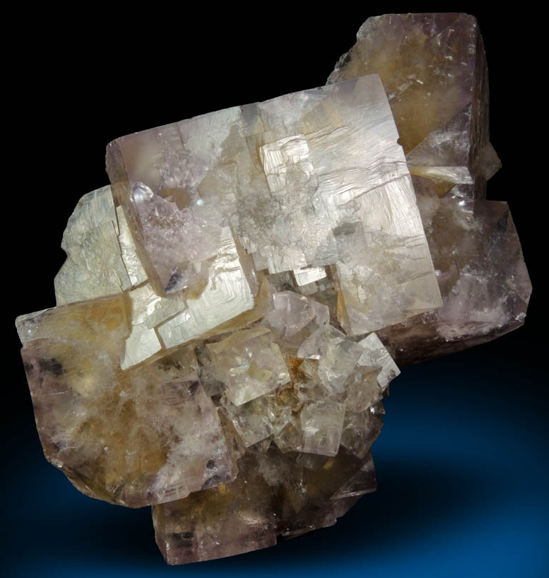 Fluorite over Siderite from (West Pastures Mine), Weardale District, County Durham, England