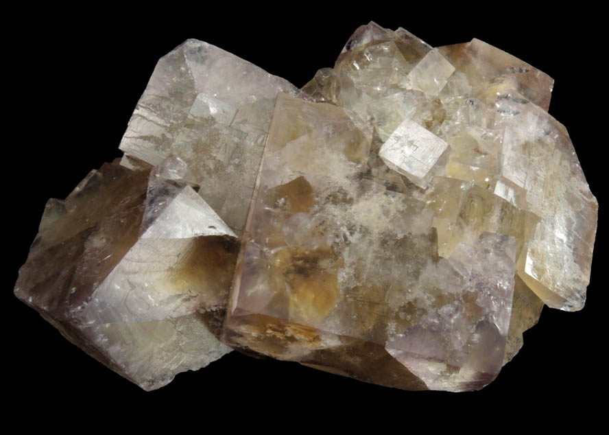 Fluorite over Siderite from (West Pastures Mine), Weardale District, County Durham, England