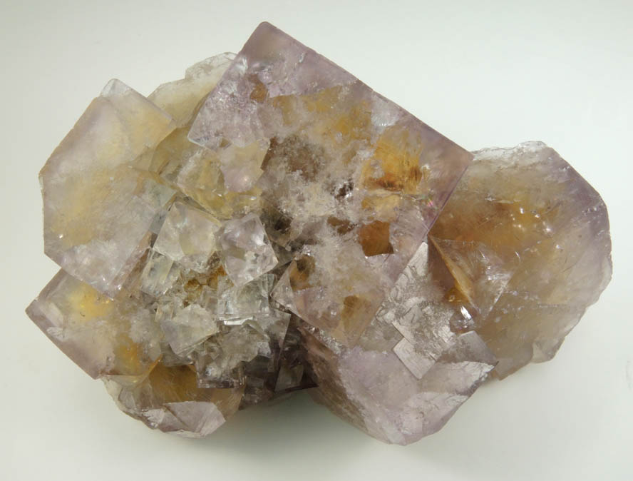 Fluorite over Siderite from (West Pastures Mine), Weardale District, County Durham, England