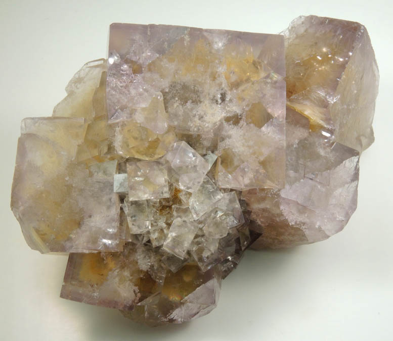 Fluorite over Siderite from (West Pastures Mine), Weardale District, County Durham, England