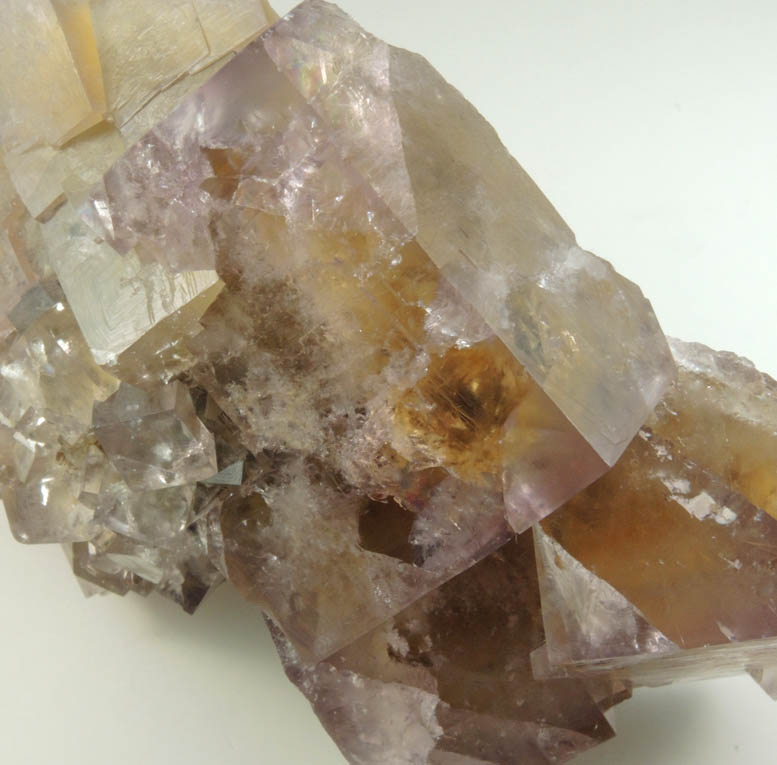 Fluorite over Siderite from (West Pastures Mine), Weardale District, County Durham, England