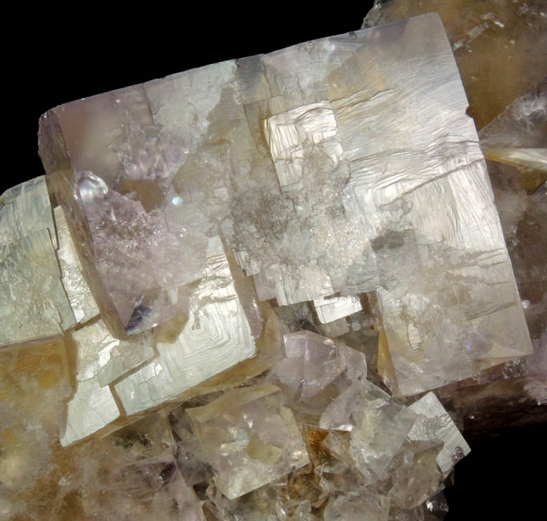 Fluorite over Siderite from (West Pastures Mine), Weardale District, County Durham, England