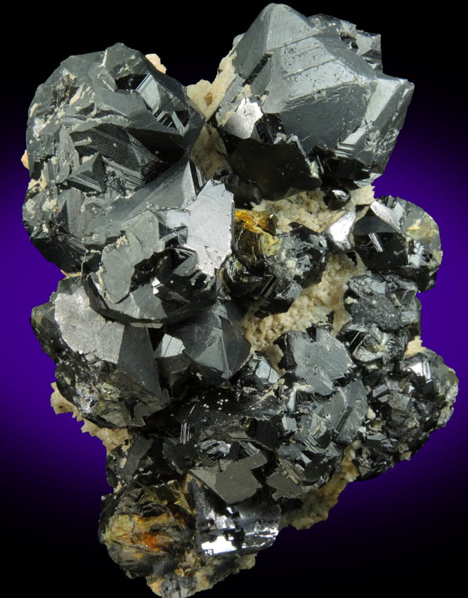 Sphalerite (exhibiting selective fluorescence) from Deveti Septemvri Mine, Madan District, Rhodope Mountains, Bulgaria