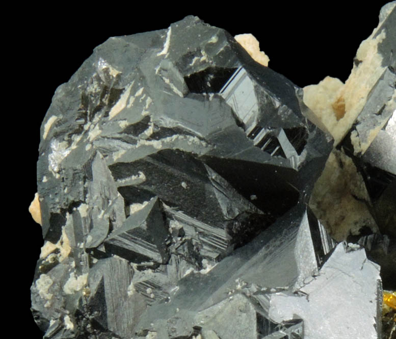 Sphalerite (exhibiting selective fluorescence) from Deveti Septemvri Mine, Madan District, Rhodope Mountains, Bulgaria