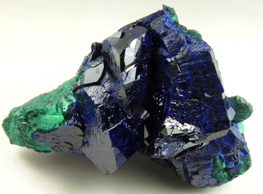 Azurite internally altered to Malachite from Milpillas Mine, Cuitaca, Sonora, Mexico