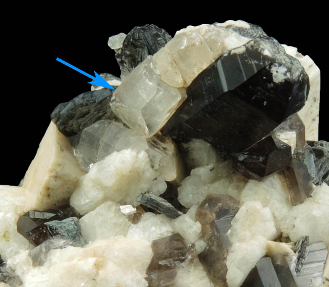 Topaz, Smoky Quartz, Microcline from Diamond Rocks, Hare's Gap, Mournes, County Down, Ireland