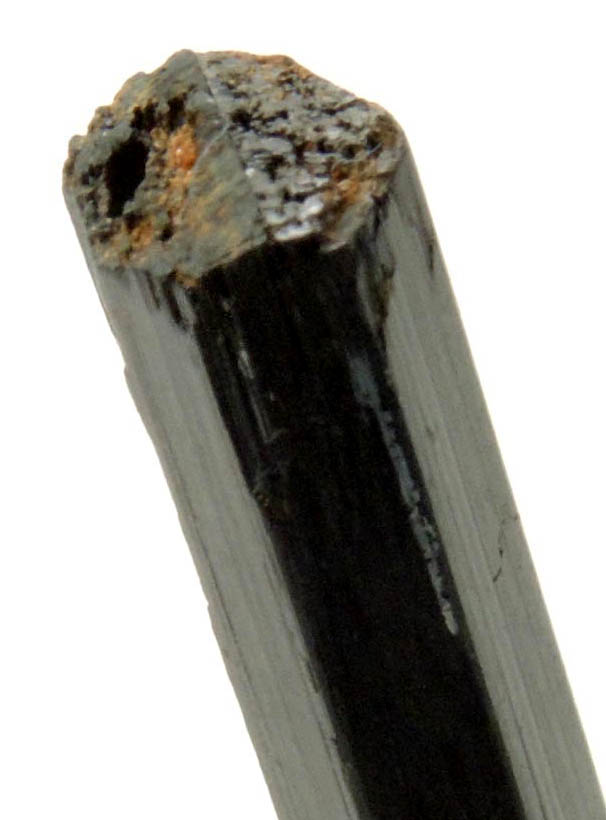 Arfvedsonite (rare terminated Arfvedsonite crystal) from Hurricane Mountain, east of Intervale, Carroll County, New Hampshire