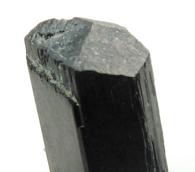 Arfvedsonite (rare terminated Arfvedsonite crystal) from Hurricane Mountain, east of Intervale, Carroll County, New Hampshire