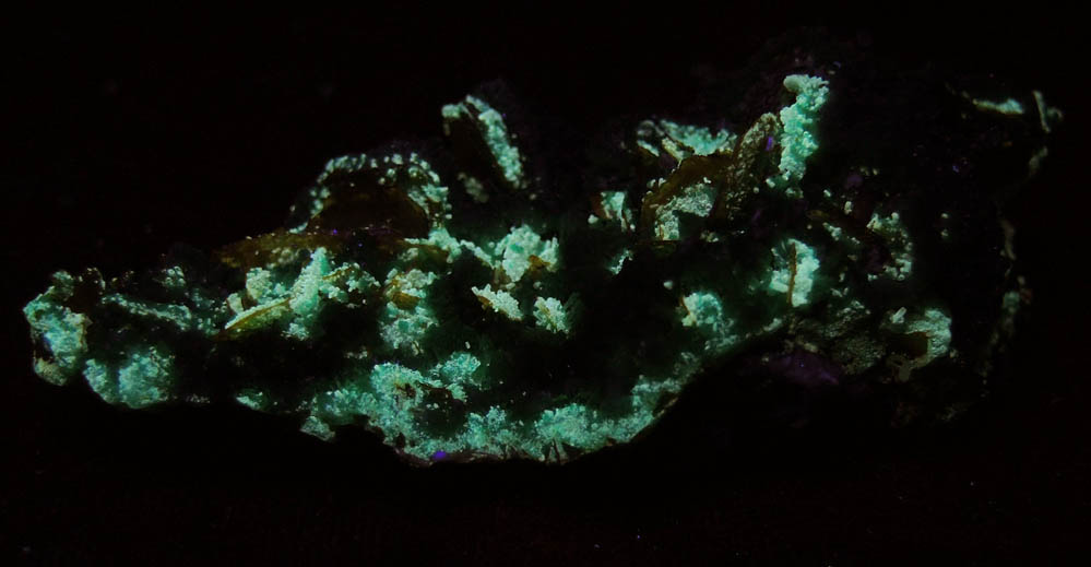 Dioptase, Wulfenite, Willemite, Chrysocolla from Mammoth-St. Anthony Mine, Tiger District, Pinal County, Arizona