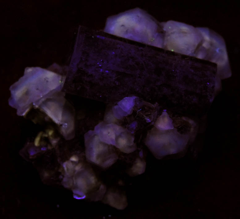 Beryl (zoned crystal), Fluorite, Schorl Tourmaline, Muscovite from Erongo Mountains, 20 km north of Usakos, Damaraland, Namibia