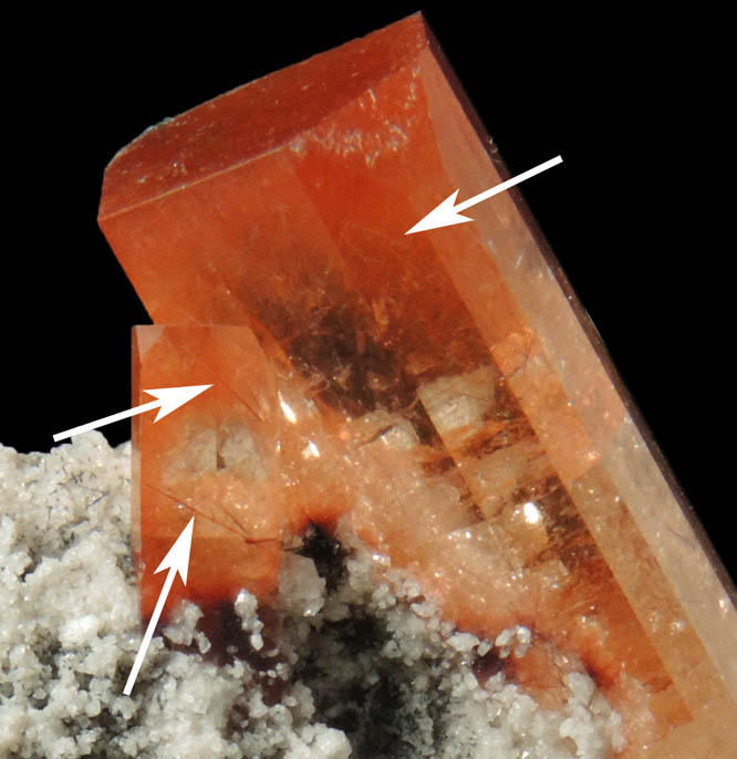 Topaz with Rutile inclusions from Cerro de los Remedios, Durango, Mexico