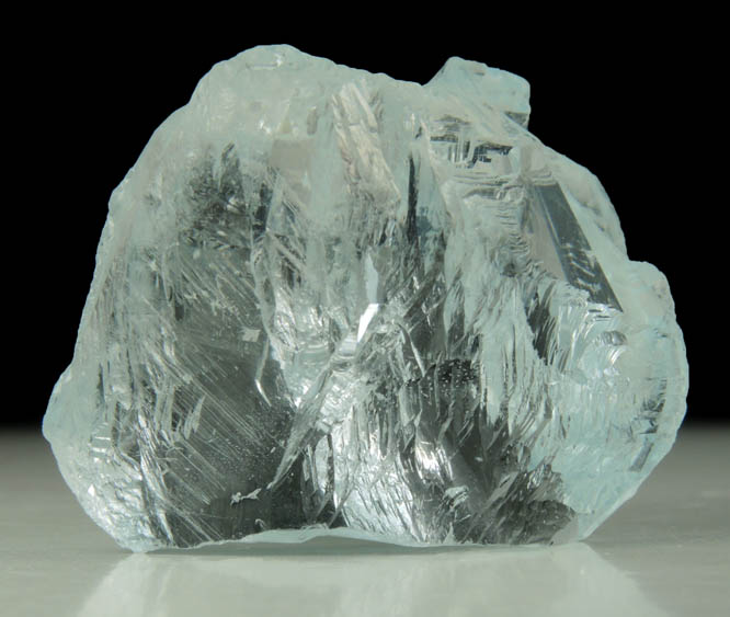 Topaz (gem-grade blue crystal) from Teixeirinha Mine, Itinga, Minas Gerais, Brazil