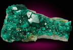 Dioptase with Duftite from Tsumeb Mine, Otavi-Bergland District, Oshikoto, Namibia (Type Locality for Duftite)