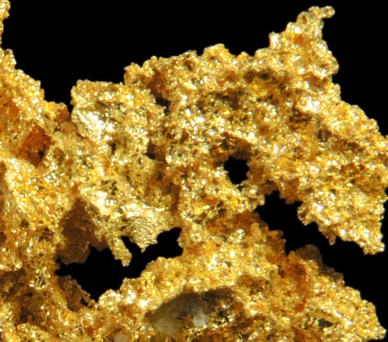 Gold from Mother Lode District, Tuolumne County, California