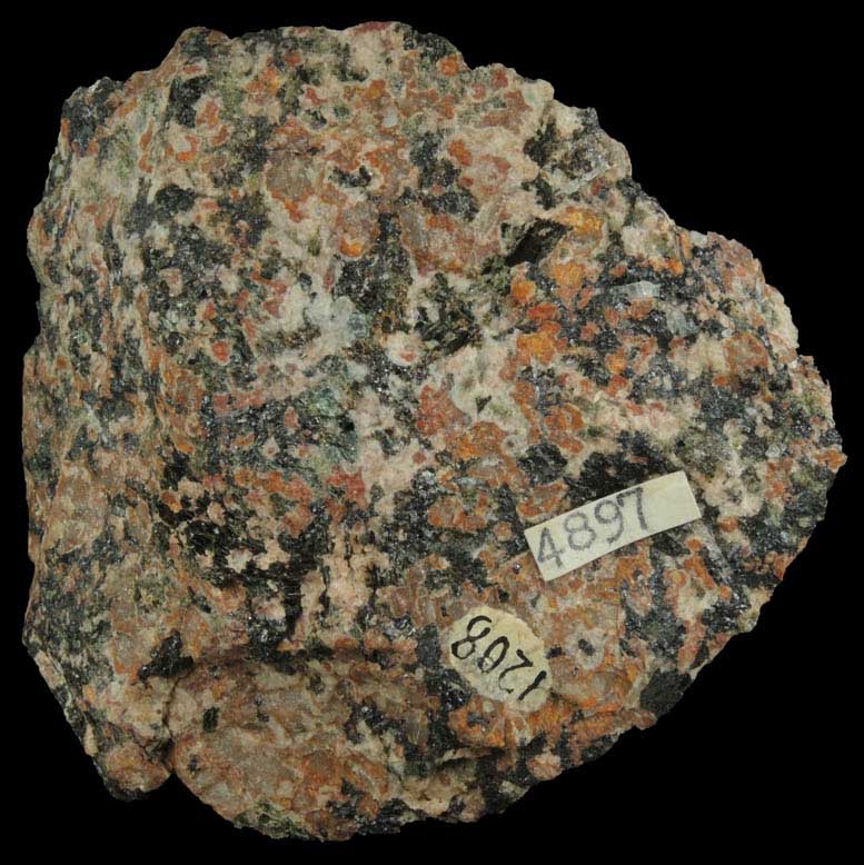 Schorlomite with Biotite in Nepheline Syenite from Magnet Cove, Hot Spring County, Arkansas (Type Locality for Schorlomite)