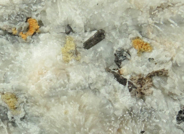 Warwickite with Chondrodite in Franklin Marble from Warwickite locality, Amity, Warwick Township, Orange County, New York (Type Locality for Warwickite)