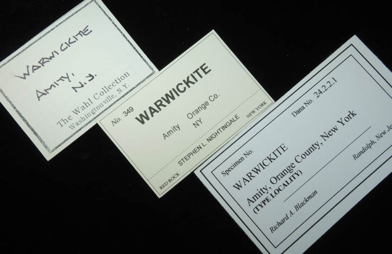 Warwickite with Chondrodite in Franklin Marble from Warwickite locality, Amity, Warwick Township, Orange County, New York (Type Locality for Warwickite)