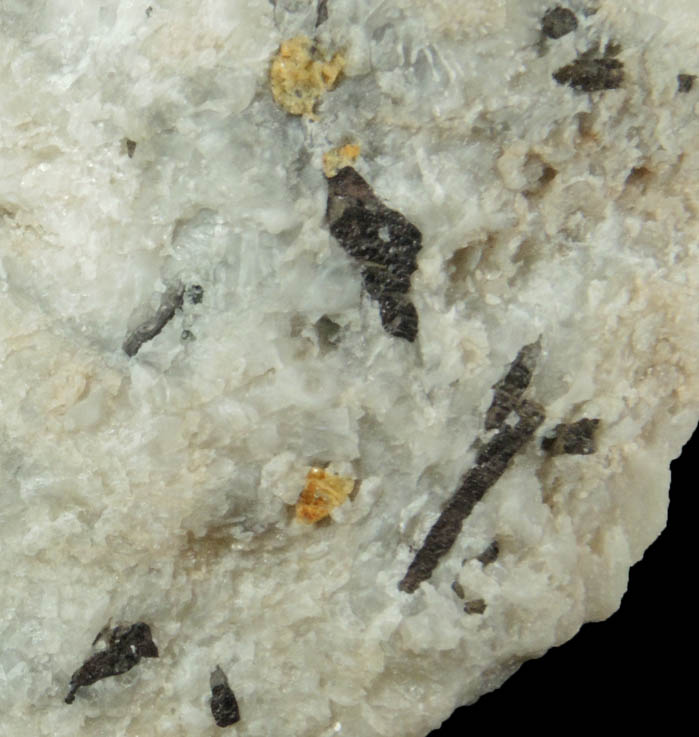 Warwickite with Chondrodite in Franklin Marble from Warwickite locality, Amity, Warwick Township, Orange County, New York (Type Locality for Warwickite)