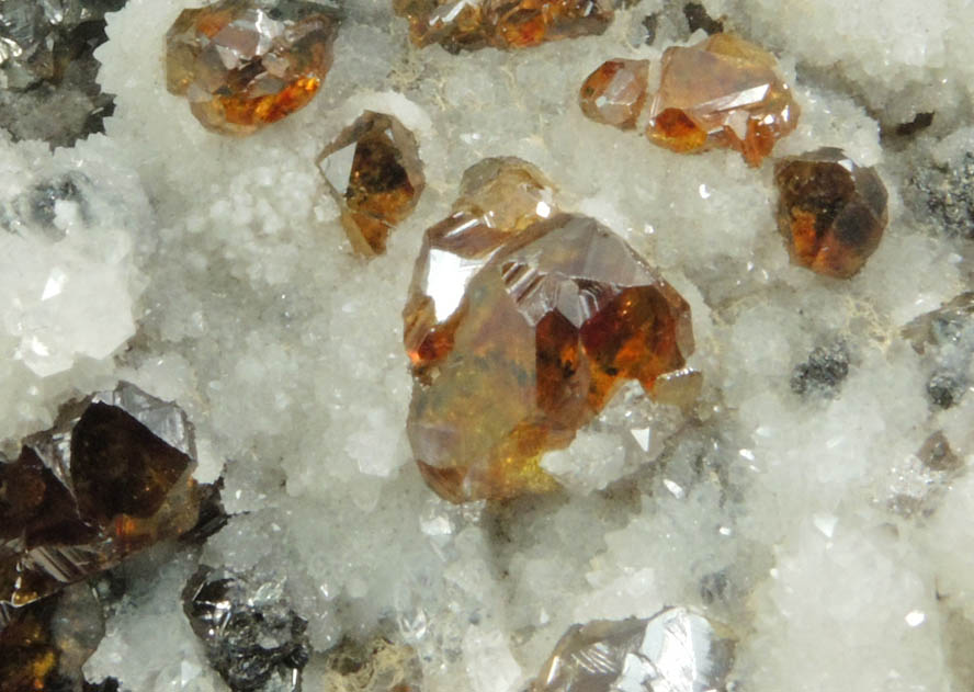 Sphalerite, Tetrahedrite, Quartz from Trepca District, 10 km east of Kosozska Mitrovica, Kosovo