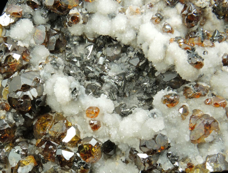 Sphalerite, Tetrahedrite, Quartz from Trepca District, 10 km east of Kosozska Mitrovica, Kosovo