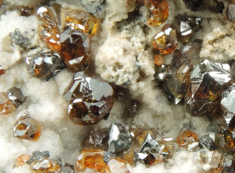 Sphalerite, Tetrahedrite, Quartz from Trepca District, 10 km east of Kosozska Mitrovica, Kosovo