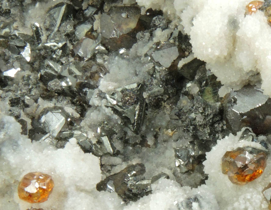 Sphalerite, Tetrahedrite, Quartz from Trepca District, 10 km east of Kosozska Mitrovica, Kosovo